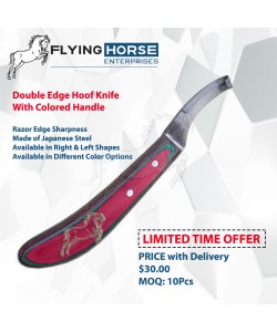 Double Edge Hoof Knife